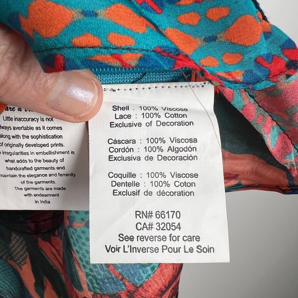 NEW Anthropologie Bhanuni By Jyoti Celestine Embellished Embroidered Boho Top S - Picture 11 of 12